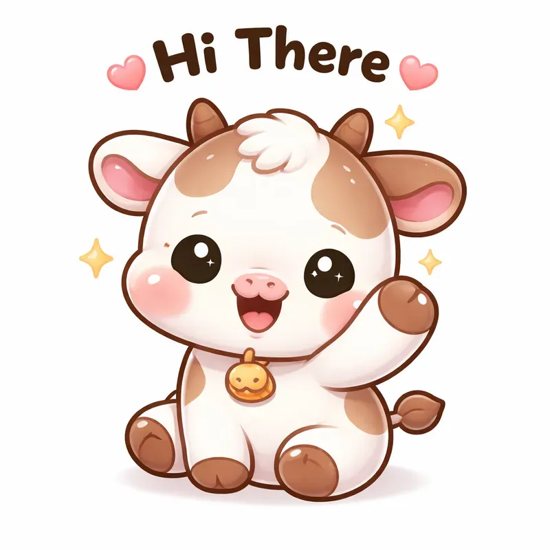 Cute Kawaii Baby Animal Actions Stickers