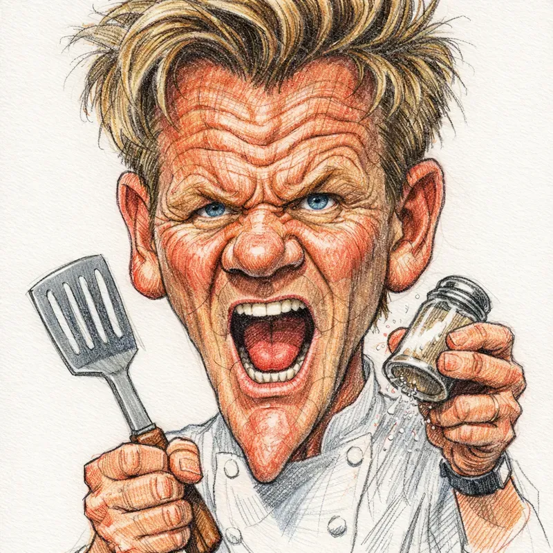 Editorial Pencil Caricatures
