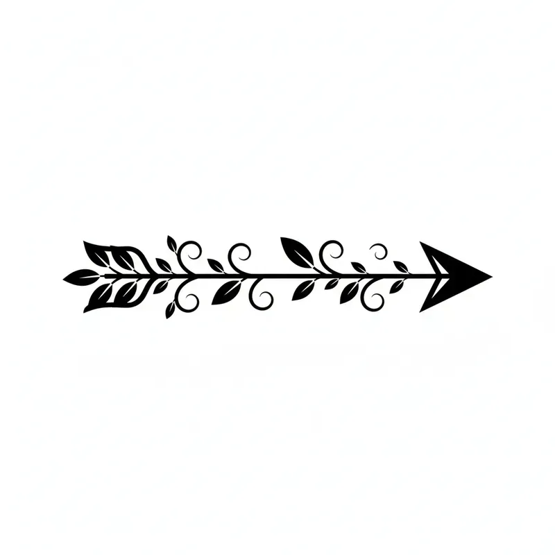 Decorative Floral Arrow Icon Generator