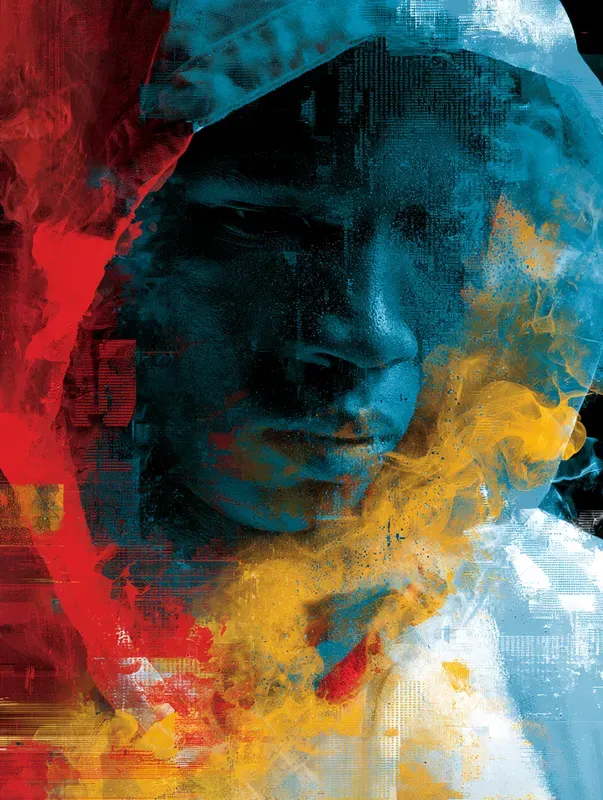 Digital Surreal Glitch Portrait Art