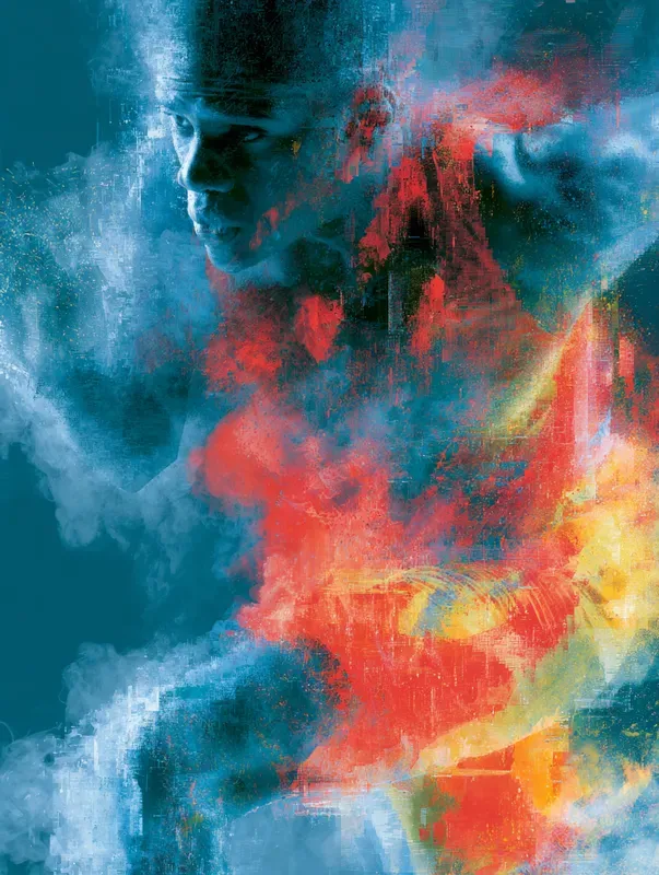 Digital Surreal Glitch Portrait Art