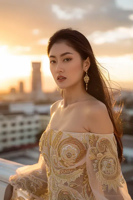 Luxury Rooftop Editorial Portraits