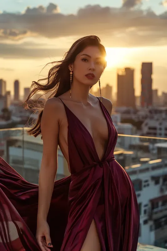 Luxury Rooftop Editorial Portraits