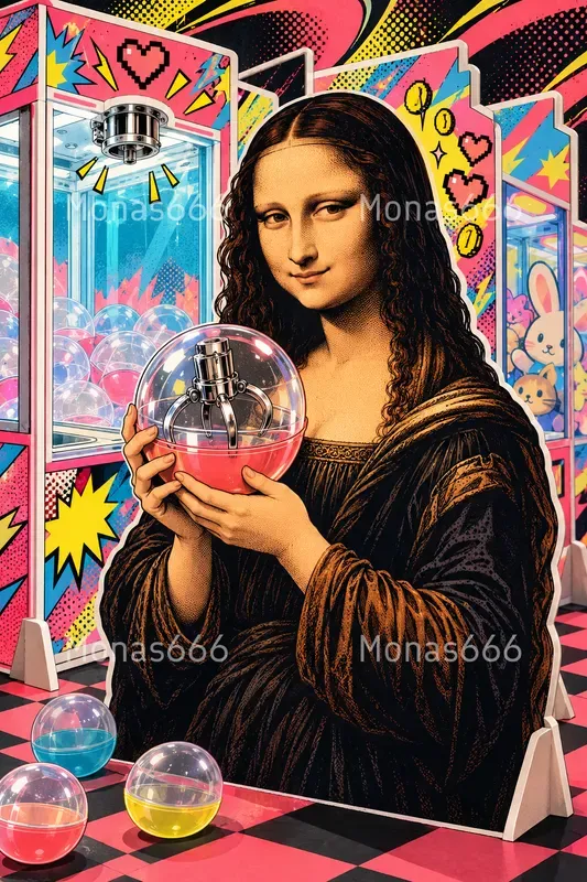 Psychedelic Akibapunk Arcade Art