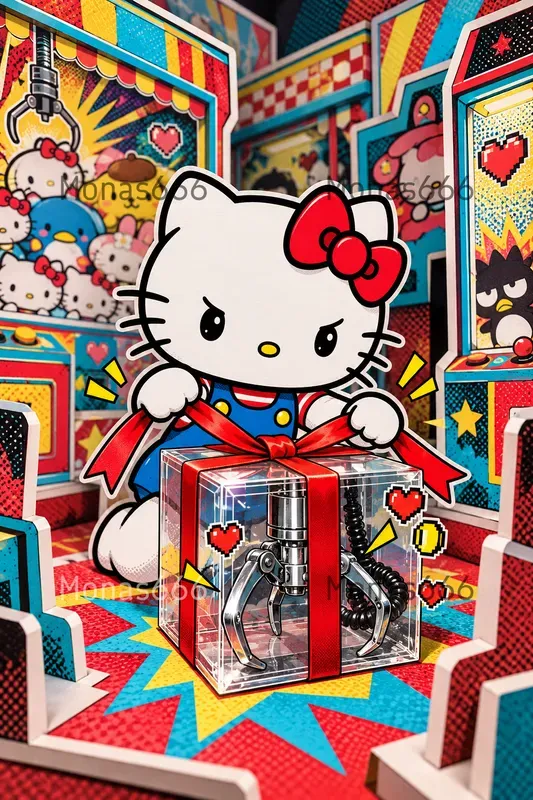 Psychedelic Akibapunk Arcade Art