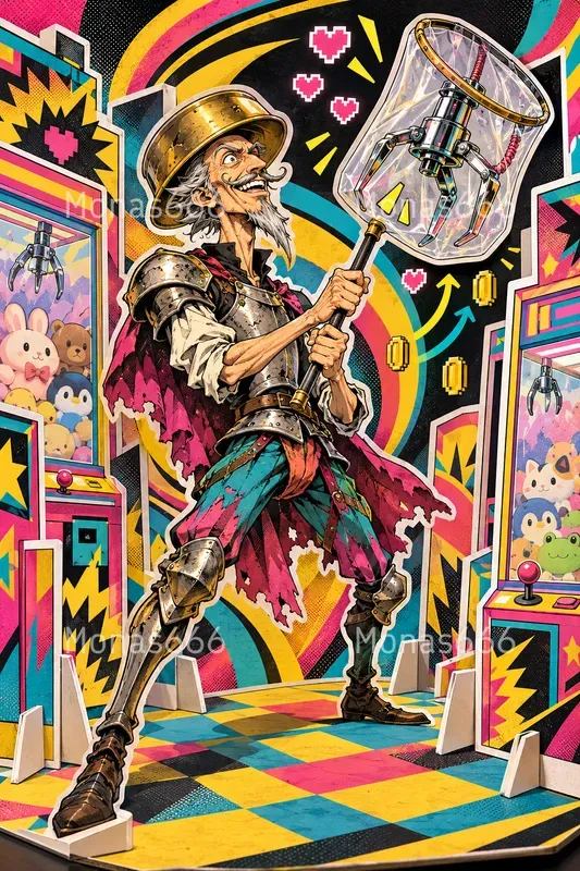 Psychedelic Akibapunk Arcade Art