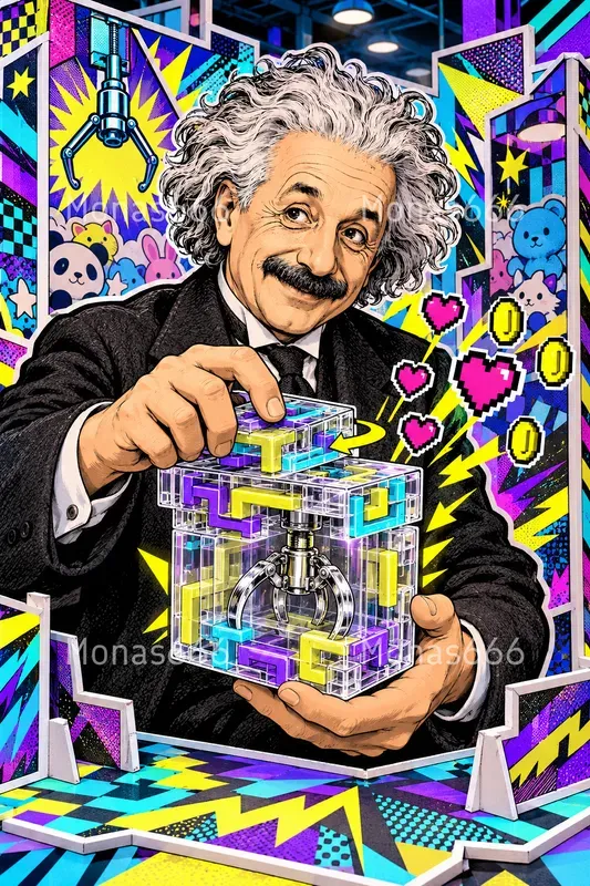 Psychedelic Akibapunk Arcade Art