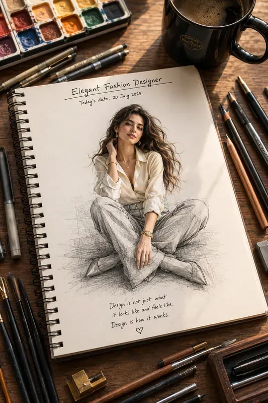 Notebook Sketch Reality Illusion Art