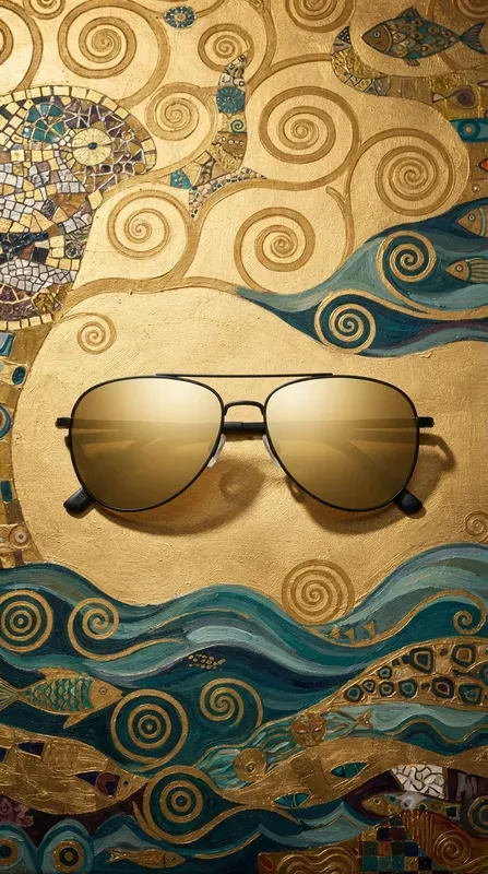 Vienna Secession Gold Ocean Product Art