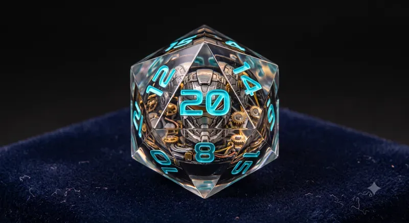 Custom Resin D20 RPG Dice