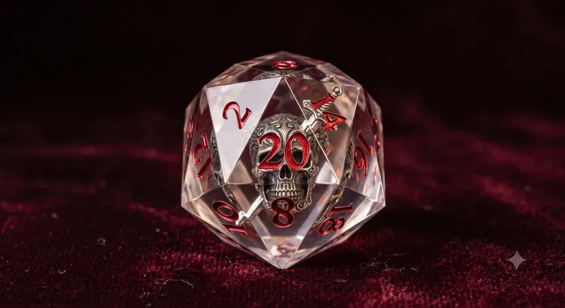 Custom Resin D20 RPG Dice