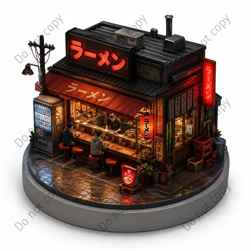 Mini Isometric Diorama Scenes