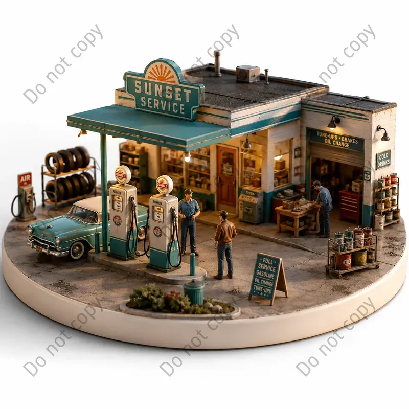 Mini Isometric Diorama Scenes