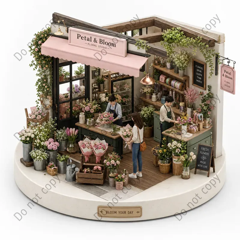 Mini Isometric Diorama Scenes