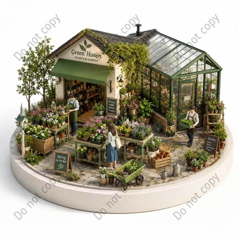 Mini Isometric Diorama Scenes