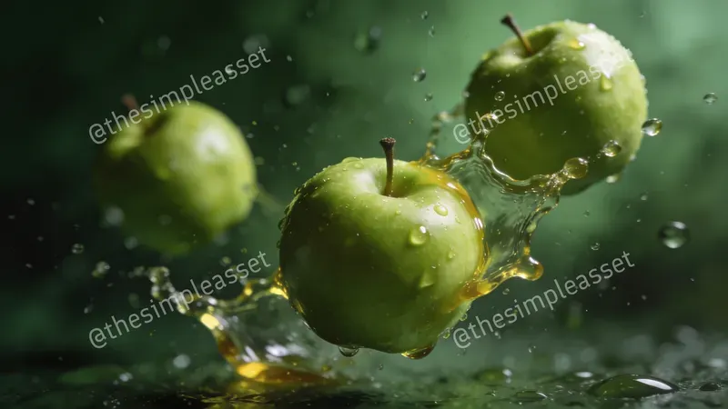 Dramatic Floating Fruit Photos