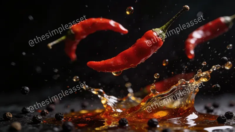 Dramatic Floating Fruit Photos