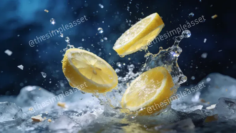 Dramatic Floating Fruit Photos