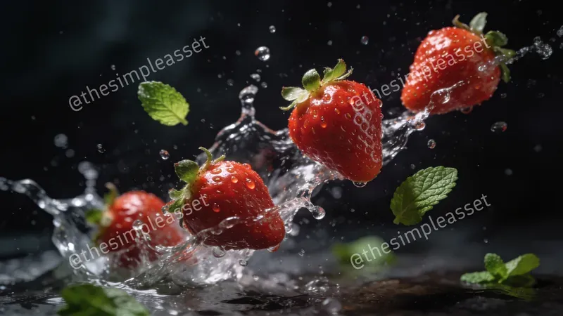 Dramatic Floating Fruit Photos