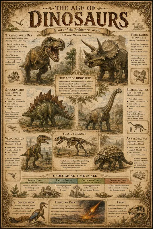 Vintage Infographic Posters