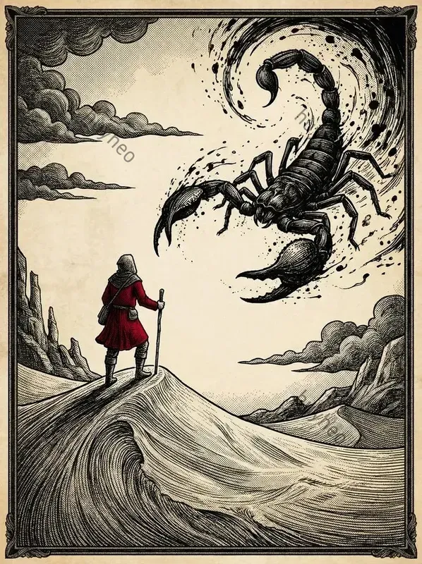 Dark Gothic Ink Wash Art