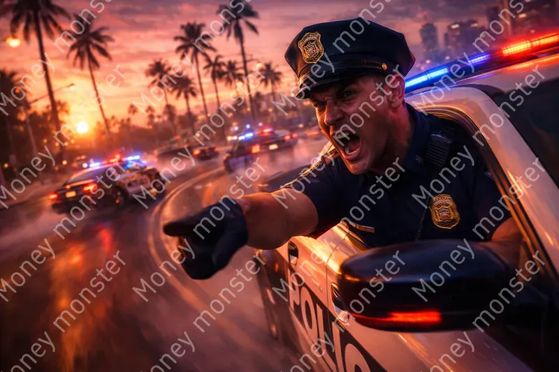 Cinematic Gta Vice City Police Chases 8K