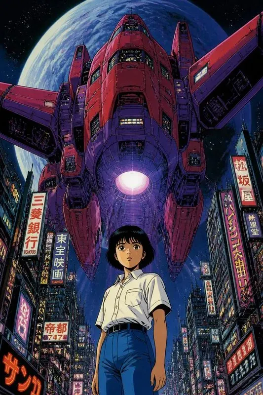 90s Cyber Mecha Anime Generator