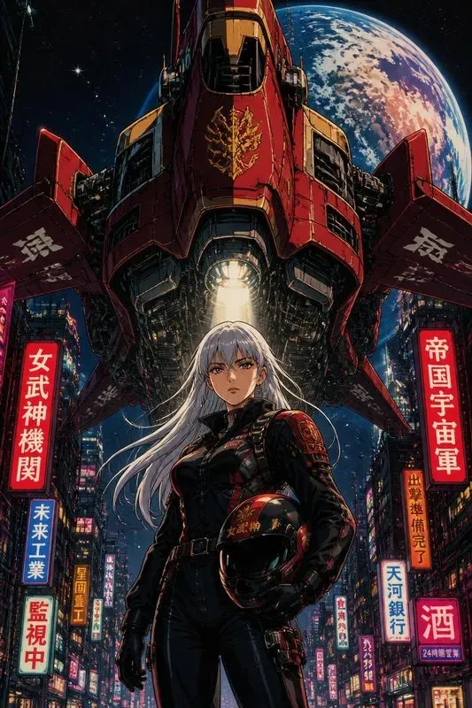 90s Cyber Mecha Anime Generator