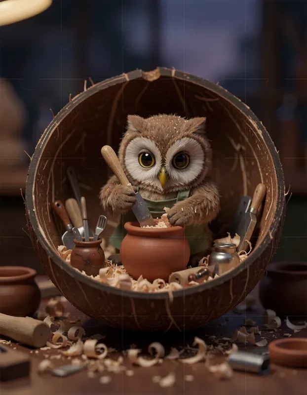 3D Animal Artisans Micro Dioramas