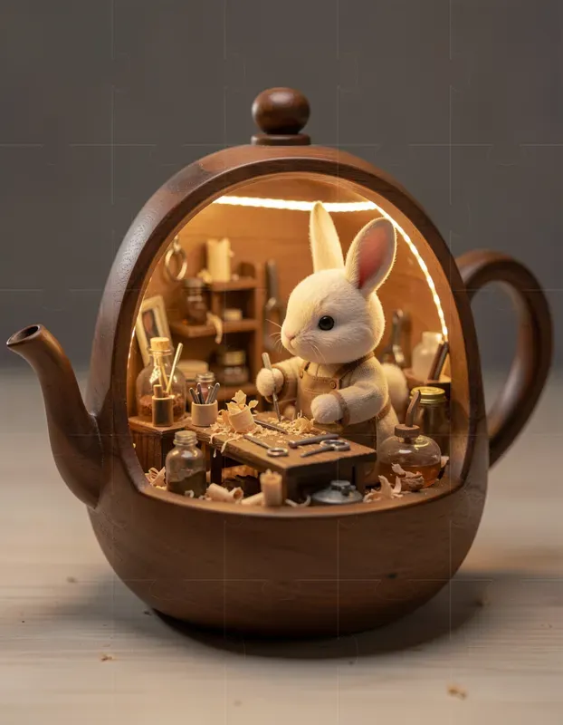 3D Animal Artisans Micro Dioramas