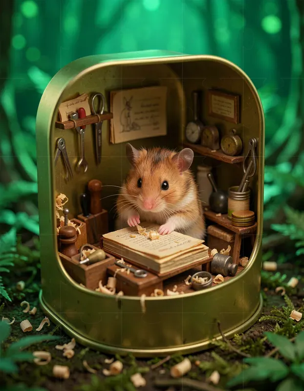 3D Animal Artisans Micro Dioramas