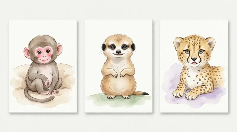 Whimsical Watercolor Nursery Art