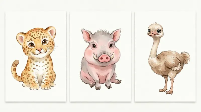 Whimsical Watercolor Nursery Art