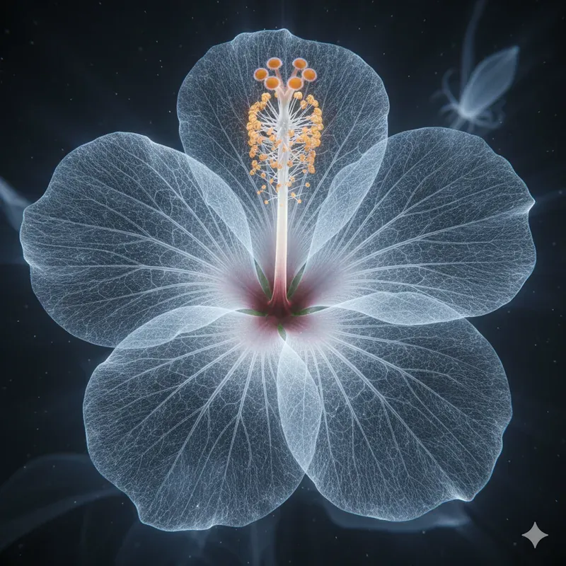 Ethereal Botanical Xray Art