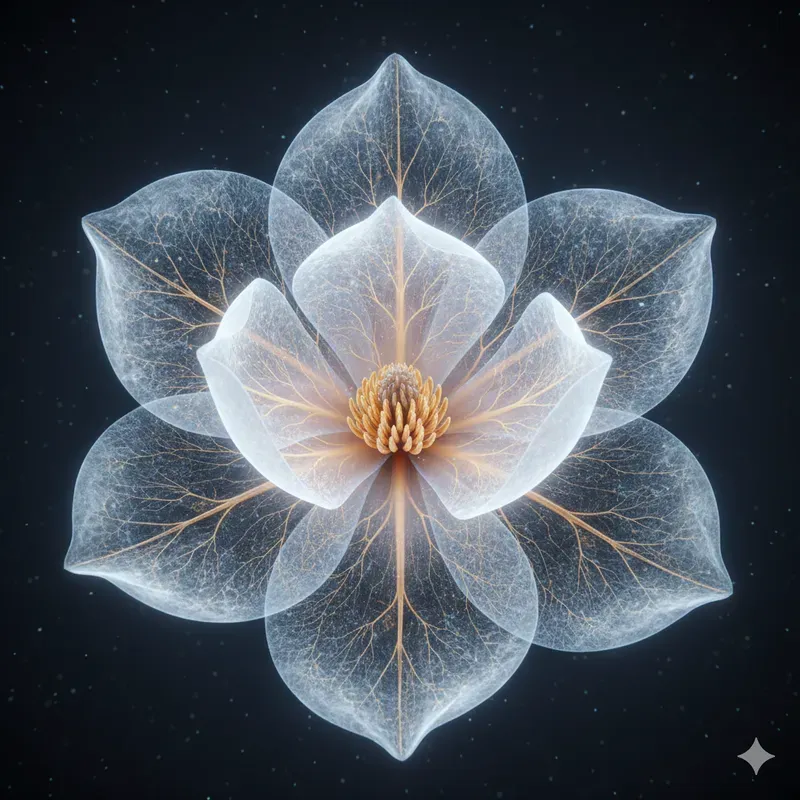 Ethereal Botanical Xray Art