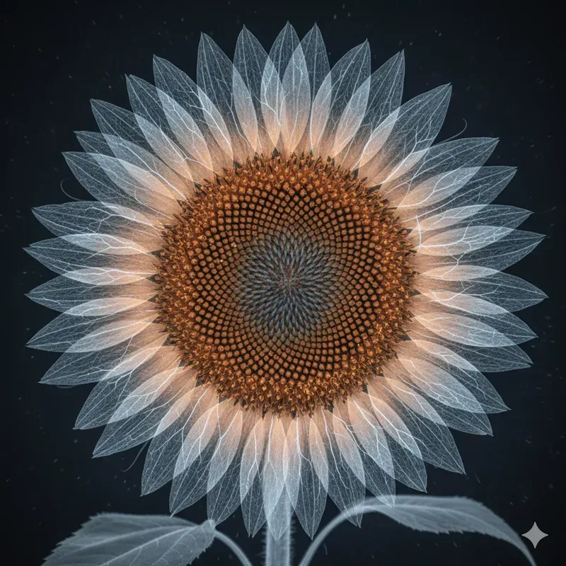Ethereal Botanical Xray Art