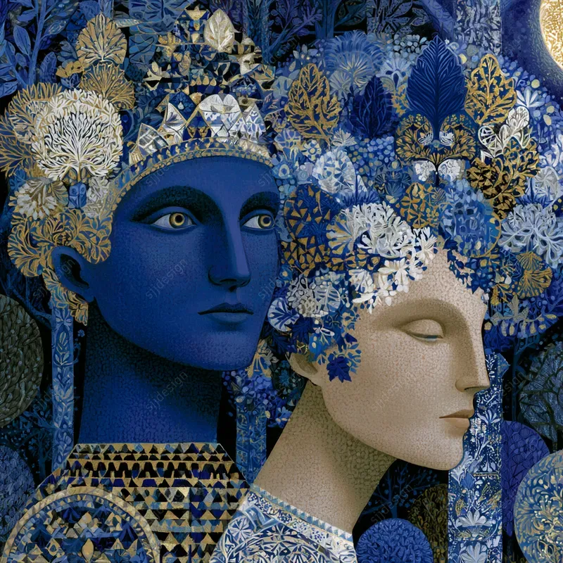 Gilded Woodland Folklore Art