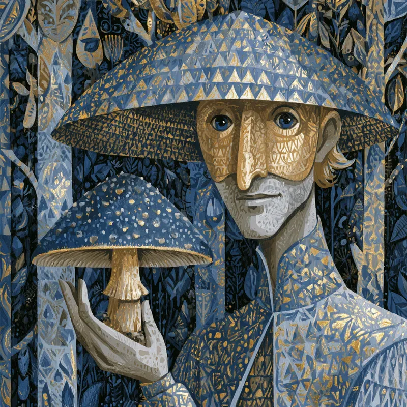 Gilded Woodland Folklore Art