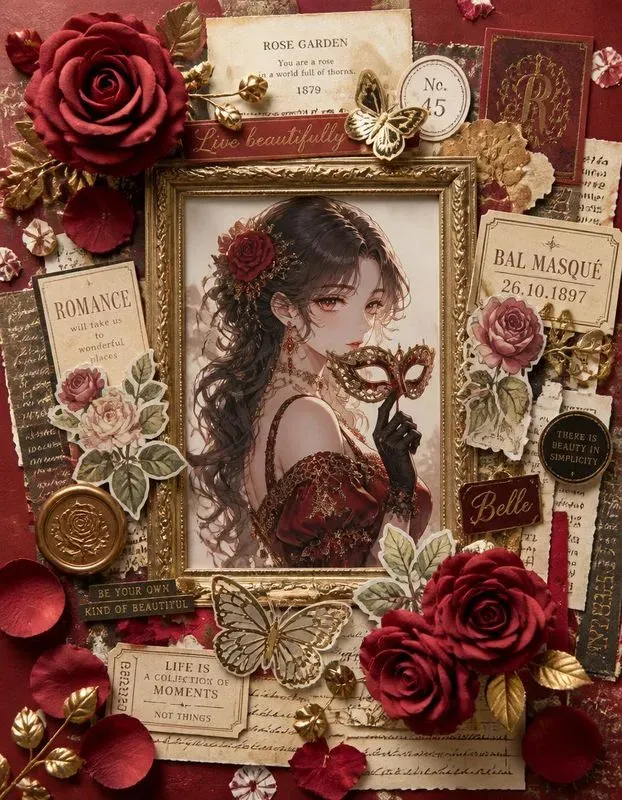 3D Anime Scrapbook Collages