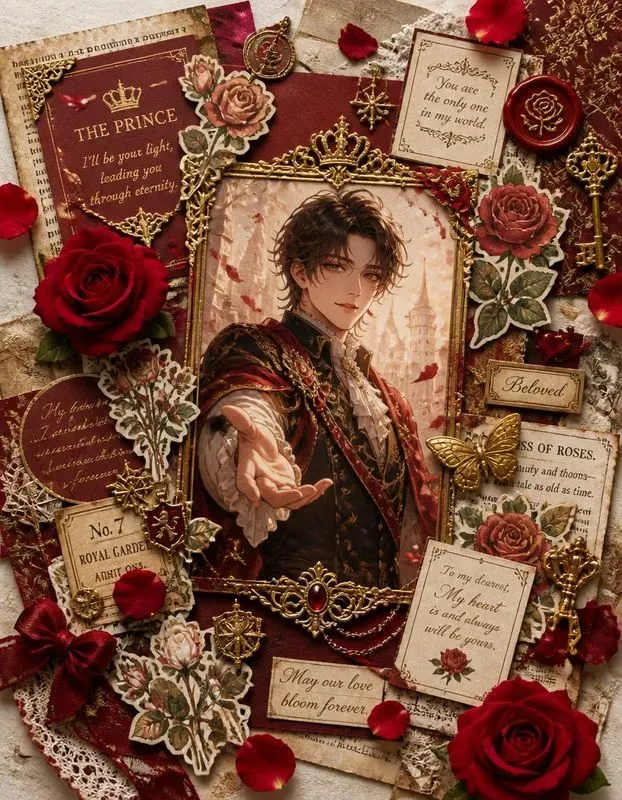 3D Anime Scrapbook Collages