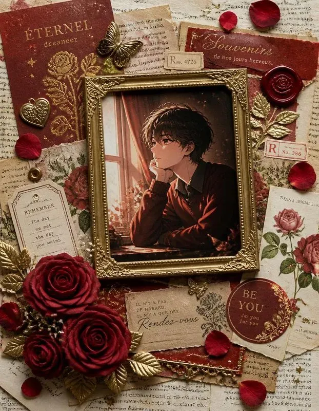 3D Anime Scrapbook Collages