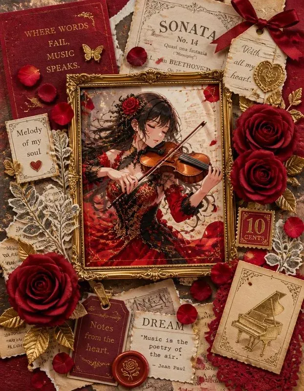 3D Anime Scrapbook Collages
