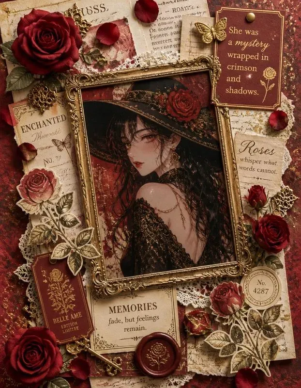 3D Anime Scrapbook Collages