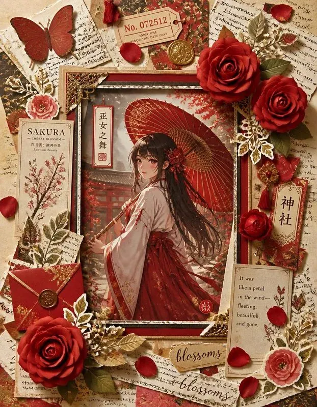 3D Anime Scrapbook Collages