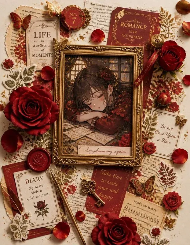 3D Anime Scrapbook Collages