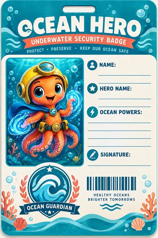Superhero Id Card Templates
