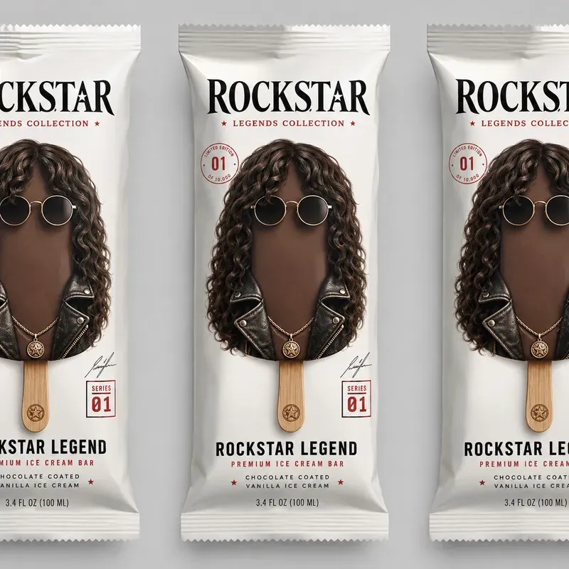 Minimalist Character Ice Cream Pack Art
