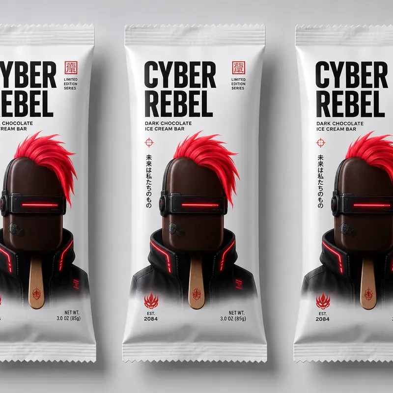 Minimalist Character Ice Cream Pack Art