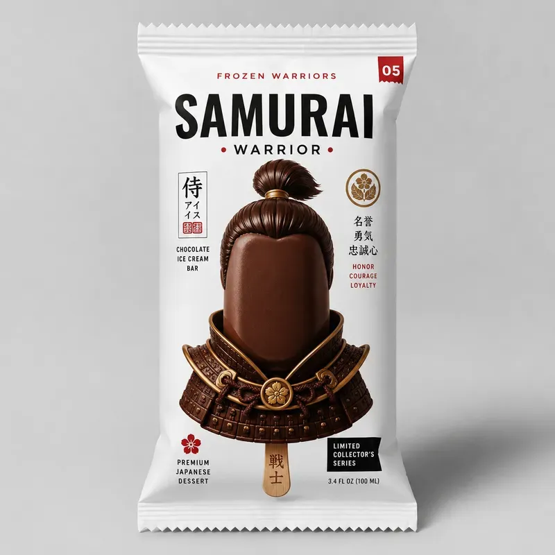 Minimalist Character Ice Cream Pack Art