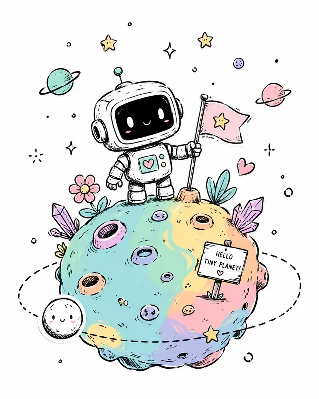 Cute Doodle Sticker Design Creators